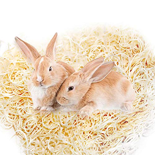 AUOKER Reptile Bedding, Prime Poplar Reptile Substrate Fiber, Reptile Amphibian Habitat Decor, Mulch Reptile Terrarium Bedding for Snakes Lizards Hamster Rabbit Tortoises - 380g