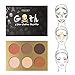 Docolor Cosmetics Contour Palette,Goth Series 6 Colors Makeup Palette Cosmetics Contouring and Highlighting Makeup Kit - Vegan, Cruelty Free & Hypoallergenic