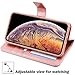 AMOVO [Upgraded] Case for iPhone Xs Max [2 in 1] iPhone Xs Max Wallet Case Detachable [Wireless Charging] [Vegan Leather] iPhone Xs Max Flip Case with Gift Box Package (XSMAX (6.5'') Rosegold)