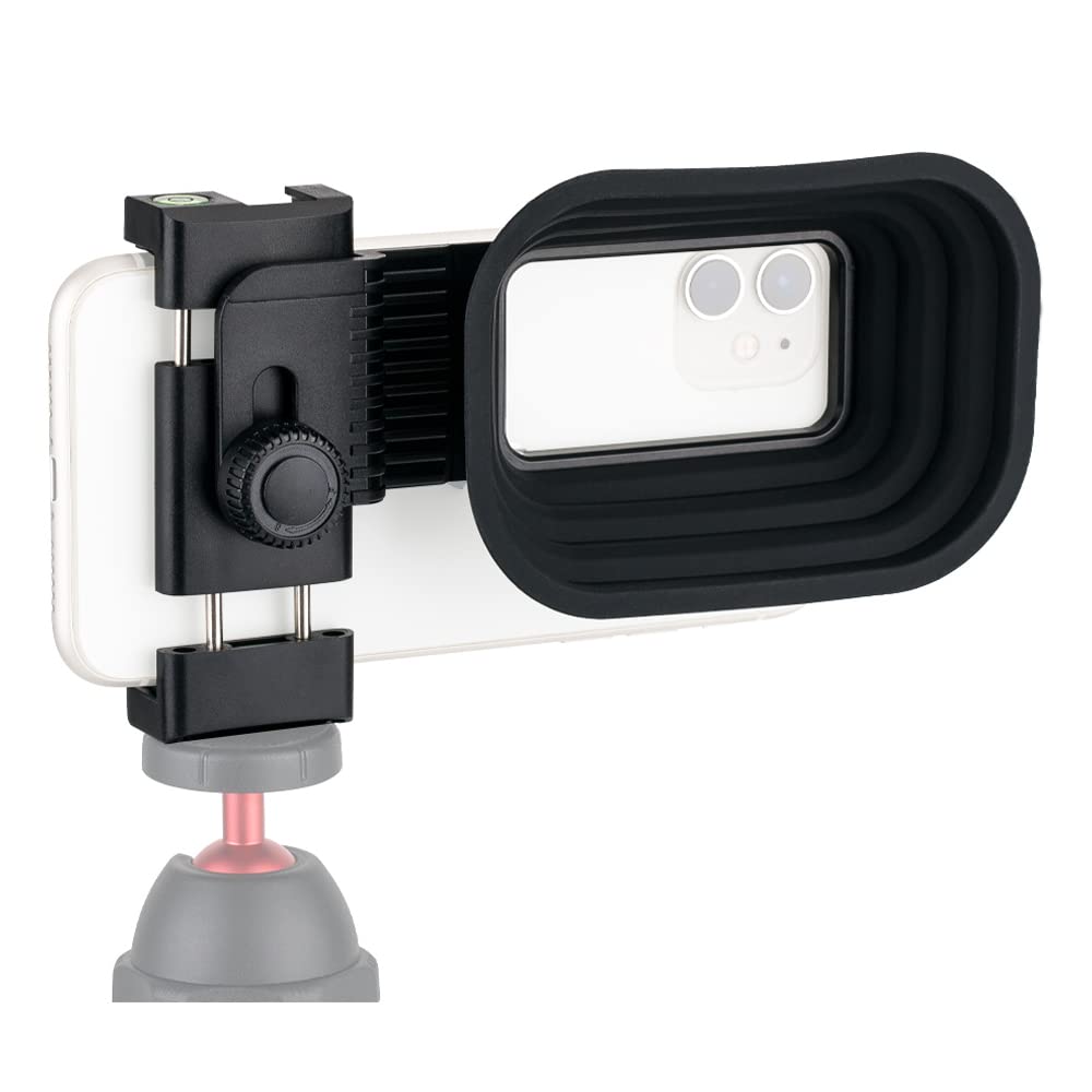 KIWIFOTOS Silicon Smartphone Camera Lens Hood Anti-Reflection for iPhone IOS and Android Phone Glass Window Shooting Photos Videos Creative Photography Accessory