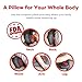 Sable Cordless Shiatsu Back Neck Massager, Deep Kneading Massage Pillow with Heat, Rechargeable Pillow Massager for Shoulders, Lower Back, Calf, Legs, Foot - Use at Home, Office, and Car