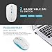 RECCAZR Wireless Keyboard and Mouse Combo, Quiet Full-Sized Wireless Keyboard and Adjustable Mouse, 2.4GHz USB Receiver, Ergonomic Wireless Keyboard and Mouse for PC, Windows, Desktop, Laptop(White)
