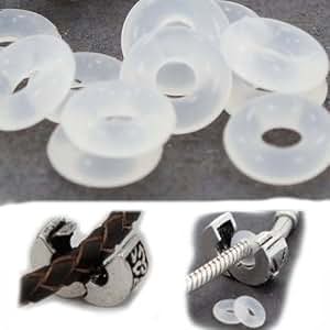 Round Stopper Clip Beads: Silicone Rubber Spacers for European