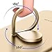 Enpeake 002 Cell Phone Ring Stand Holder, 360 Degree Rotation Phone Grip Kickstand, Smartphone Ring for iPhone X/8/7/7 Plus/6S/6/5/5S Samsung Galaxy Tablet - Gold