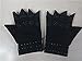 Arthritis Compression Gloves With Magnets Magnetic Therapy Gloves Semi Fingerless (Black)
