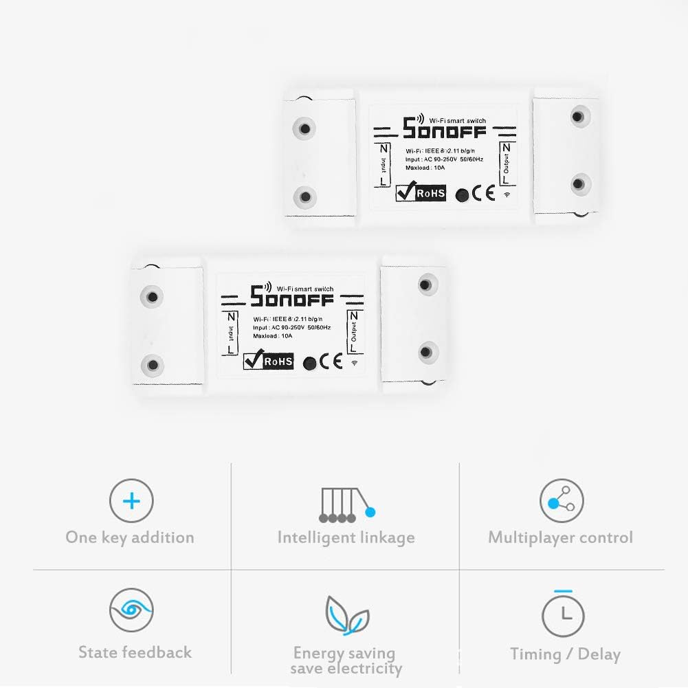 WiFi Smart Light Switch, 2 Pack Wireless Remote Control for Smart Home, black" or "dark gray - Image 5