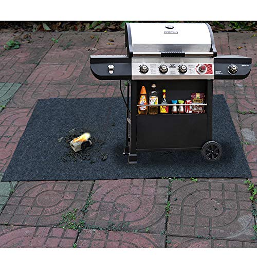 Under Grill Mats,Flame Retardant BBQ Grilling Gear for Gas,Absorbing