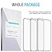 FlexGear Screen Protector for iPhone 11 Pro/iPhone X Xs [Full Coverage] Tempered Glass, Clear (3-pack)
