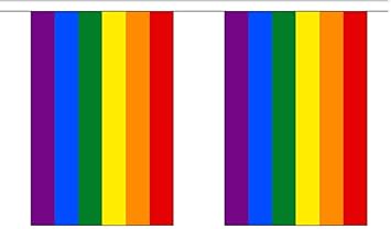 Amazon Com 10 Rainbow String Flag Party Bunting Has 10 Lgbt Gay