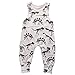 Summer Baby Boy Girl Animal Printed Sleeveless Romper One-Piece Bodysuit Jumpsuit Outfits (Gray, 9-12 Months)