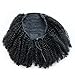Ms Fenda Hair Raw Remy Virgin Peruvian Human Hair Natural Color Afro Kinky Curly Hair Piece Clip-in Top Closure Ponytail