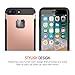 iPhone 7 Plus Case, Trianium [Duranium Series] Heavy Duty Protective Cases Shock Absorption Covers w/Built-in Screen Protector+ Holster Belt Clip Kickstand for Apple iPhone 7 Plus 2016 - Rose Gold