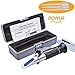 Beerbrew Brix Refractometer for Homebrew Beer Wort, SMARTSMITH Dual Scale Automatic Temperature Compensation 0-32% Specific Gravity Hydrometer with ATC