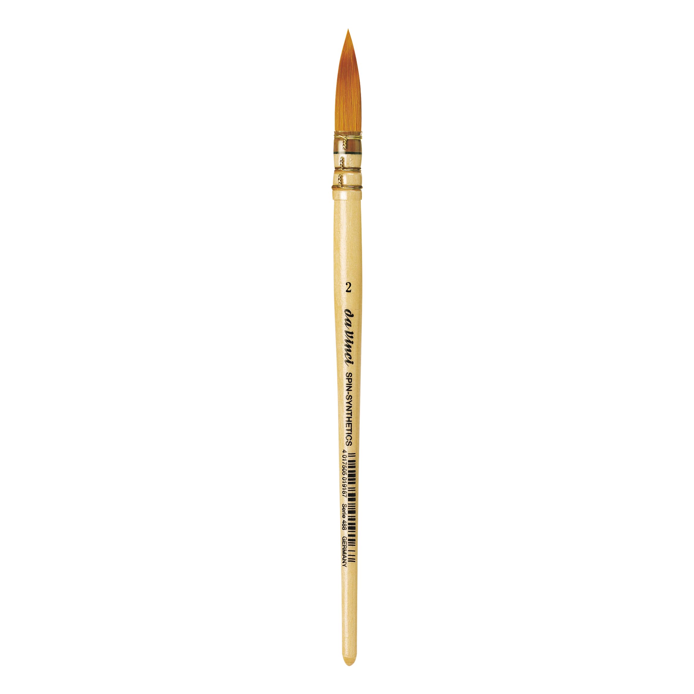 Da Vinci 488 Series French Water Colour Brush, 2, Brown, Size 2
