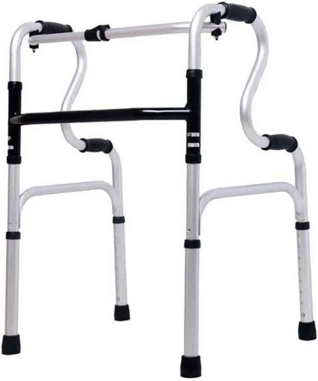 Walking Aid Compact Elderly Walker Adjustable Height Walking Frame for