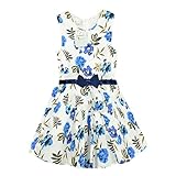 Little Hand Little Girls Denim Long Sleeve Dress Bowknot Lapel Tutu Dress 0-4Y