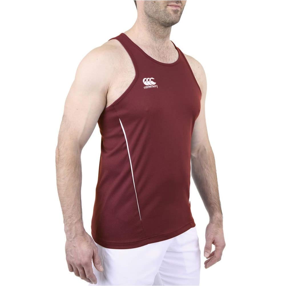 Canterbury Mens Team Dry Moisture Wicking Singlet Vest