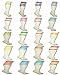 Gray Colored Knee High Tube Socks w/ Various Colored Stripes Team Sport Soccer