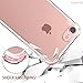 SZJJX iPhone 6/6s Clear Case Slim Soft Flexible TPU Bumper Hard Case for Apple iPhone 6/6s Shock Absorbing Scratch Resistant Frame Cover Protector with Protective Caps 4.7 inch