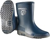 Dunlop Mini Unisex Kids Wellington Elephant Pattern Navy Grey Calf High