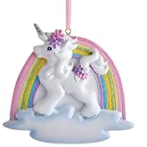 Unicorn Rainbow Ornament W8457 New