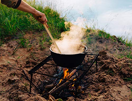 Extra Long Handled Cooking Spoon 24" Inch Wooden Mixing Spoon Stirring Paddle Organic Bamboo High Heat Resistant Mixing Spoon For Camping & Large Stock Pots - Thumbnail 4
