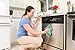 Buff Home Microfiber Kitchen Drying Towels - 3 Pack | Fun, Retro Stripes | Premium Microfiber | Clean, Wipe, Absorb | X-Large 16