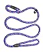 Coolrunner 5 FT Nylon Dog Leash, Pet Slip Lead, Heavy Duty Dog Rope, Standard Adjustable Dog Training Leash for Small & Medium Dogs(10-80 lb)
