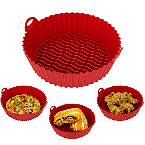 MZF 1 Pack Air Fryer Silicone Liners, 7.5 Inch Food Safe Oven Air fryer