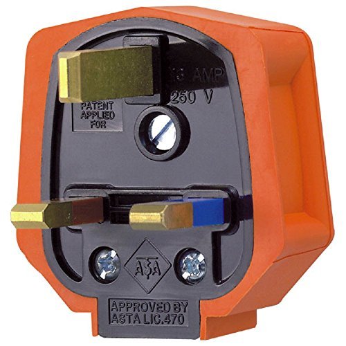 5 PACK MK DURAPLUG RUBBER 13 AMP MAINS ELECTRICAL PLUG ORANGE Amazon