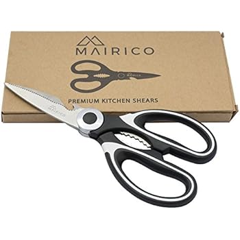 MAIRICO Ultra Sharp Premium Heavy Duty Kitchen Shears and Multi Purpose Scissors
