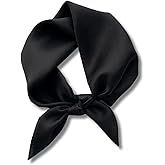PoeticEHome 100% Mulberry Silk Neck Scarf 21"x21" Small Square Scarfs for Women Gift Packed