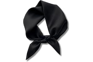 PoeticEHome 100% Mulberry Silk Neck Scarf 21"x21" Small Square Scarfs for Women Gift Packed