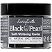 Black Pearl Activated Charcoal Teeth Whitening Toothpaste - Organic Coconut Charcoal - Freshens Breath - Remineralizing Tooth Powder - Anti-Bacterial - Made In USA - Glass Jar primary