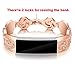 VOMA for Fitbit Alta HR Bands Fitbit Alta Bands for Women Men, Stainless Steel Alta Fit bit Bands Alta Fitbit Bands Fitbit Alta Replacement Bands Wristbands Small Large Vintage Rose Gold