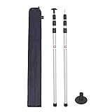 REDCAMP Aluminum Adjustable Camping Tarp Poles, Set