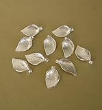 BeadsTreasure 10 Pcs - Flowers,Lily Calla, Pendant,Bright Finished Tarnish Resistant, Sterling Silver Plated Jewelry Making Finding Supply.