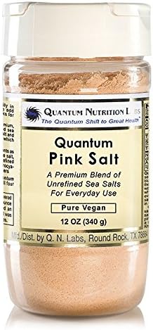 Quantum Pink Salt, 24 oz - A Premier Pink Salt Blend of Unrefined, Untreated Sea Salts for Everyday Use with No Anti-Clumping Agents or Additives