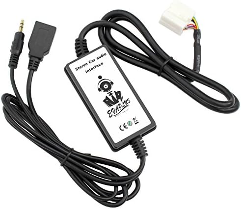 EVAPLUS Auxillary Adapter USB AUX in Adapter Car Digital Cd Changer for Honda 2.4 Accord Civic Element Odyssey Pilot Fit S2000 Acura CSX MDX RDX TSX (except type S)