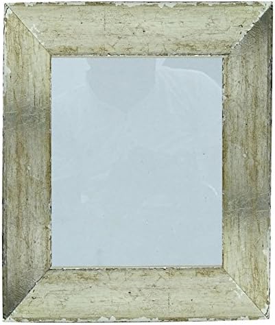 Wooden Rustic Finish Silver Foil Wall Hanging Shabby Chic Picture Photo Frame
