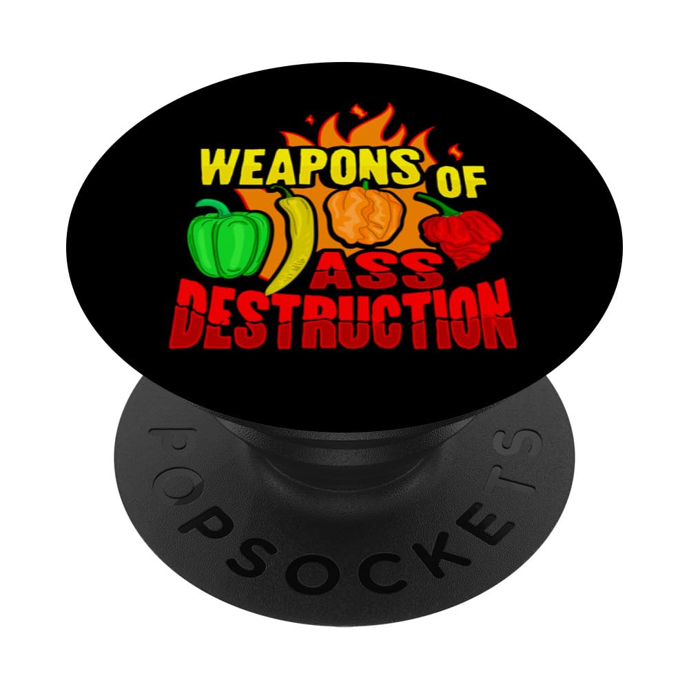 Funny red pepper design Design for a Habanero Chili Lover PopSockets Adhesive PopGrip