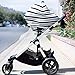 Baby Car Seat Cover Canopy | Nursing Cover (Multi-Use 4-1 Stretchy) Infinity Nursing Scarf | Grocery Shopping Cart Cover | High Chair Covers (Grey White Stripe) Unisex Baby Shower Gift