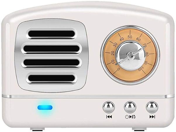 Amazon レトロなブルートゥース スピーカーミニヴィンテージラジオ Bluetooth 4 1 Uディスク Tfカード Aux入力 Usb充電 3dステレオをサポート クラシックな小さなレトロスピーカーbluetoothラジオ 白 Hangdong 家電 カメラ