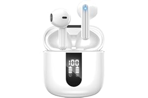 JBES Bluetooth Earbuds Wireless Headphones, 60H Deep Bass Ear Buds with 4 Noise Cancelling Microphone, IP5 Waterproof Earphon