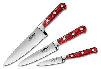 LamsonSharp Fire Forged 3-piece Knife Set LamsonSharp 3Piece Forged Chefs Knife Set