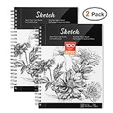 Sketch Book, AGPTEK Art Sketch Book 9''X12