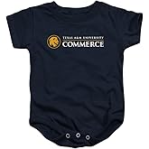 Texas A&M University-Commerce Official Stacked Unisex Infant Snap Suit for Baby