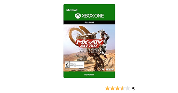 Amazon Com Mx Vs Atv All Out Xbox One Digital Code Video Games