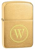 Personalized Zippo Brushed Brass 1941 Replica