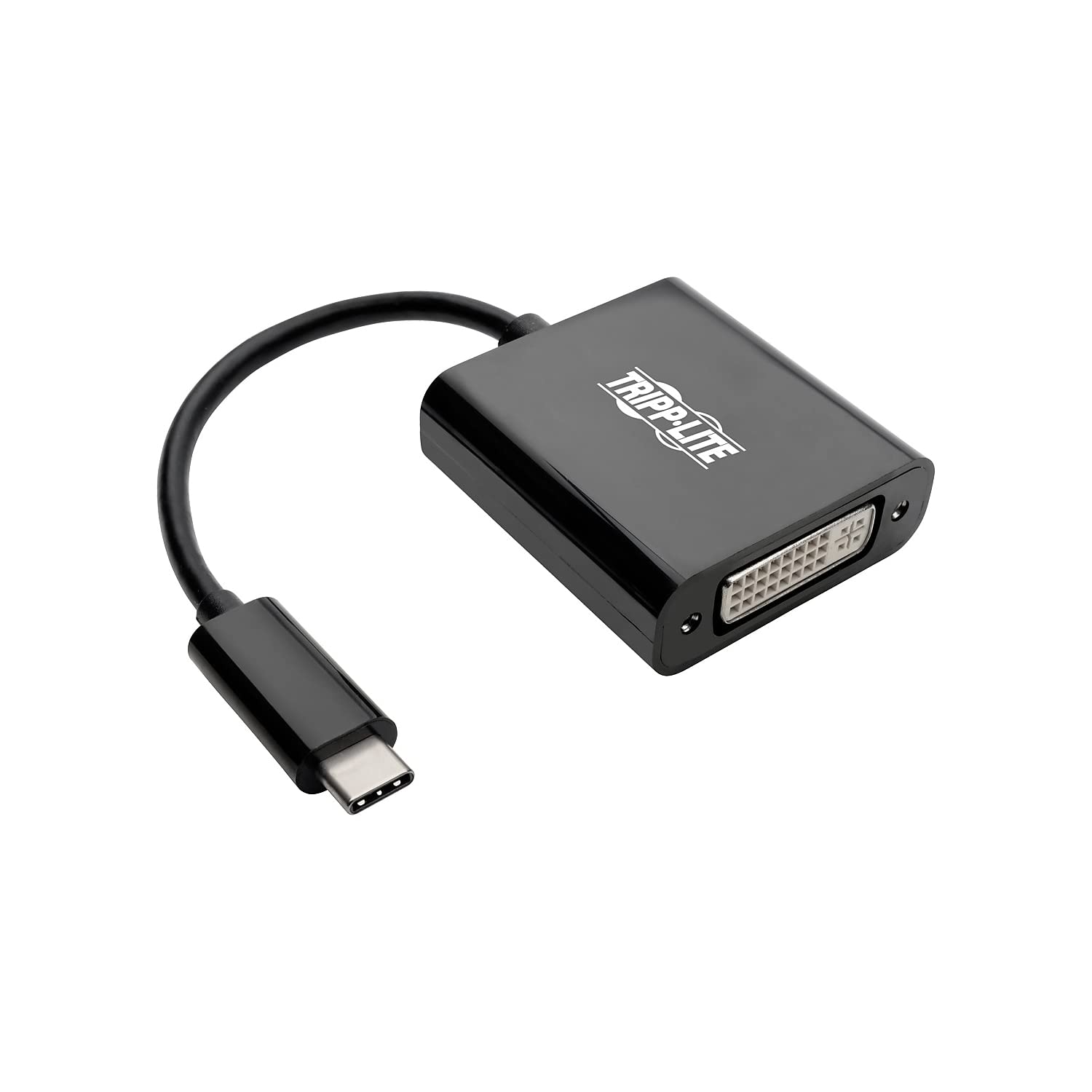 Tripp Lite USB-C to DVI Adapter Converter 1080P USB Type C to DVI, M/F, Black (U444-06N-DVIBAM)